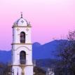 Downtown Ojai during the "pink moment"